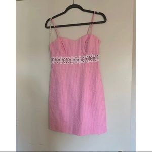 Lilly Pulitzer Pink Seersucker Dress